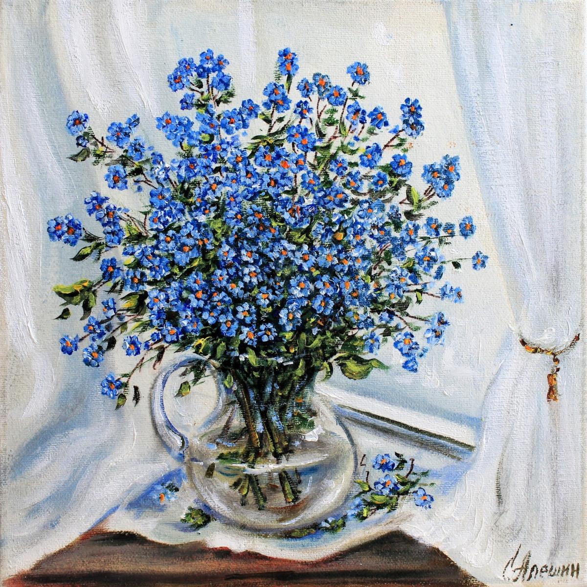 Голубые цветы